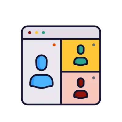 Discuss about the <br>project Over Chat or Video Meeting